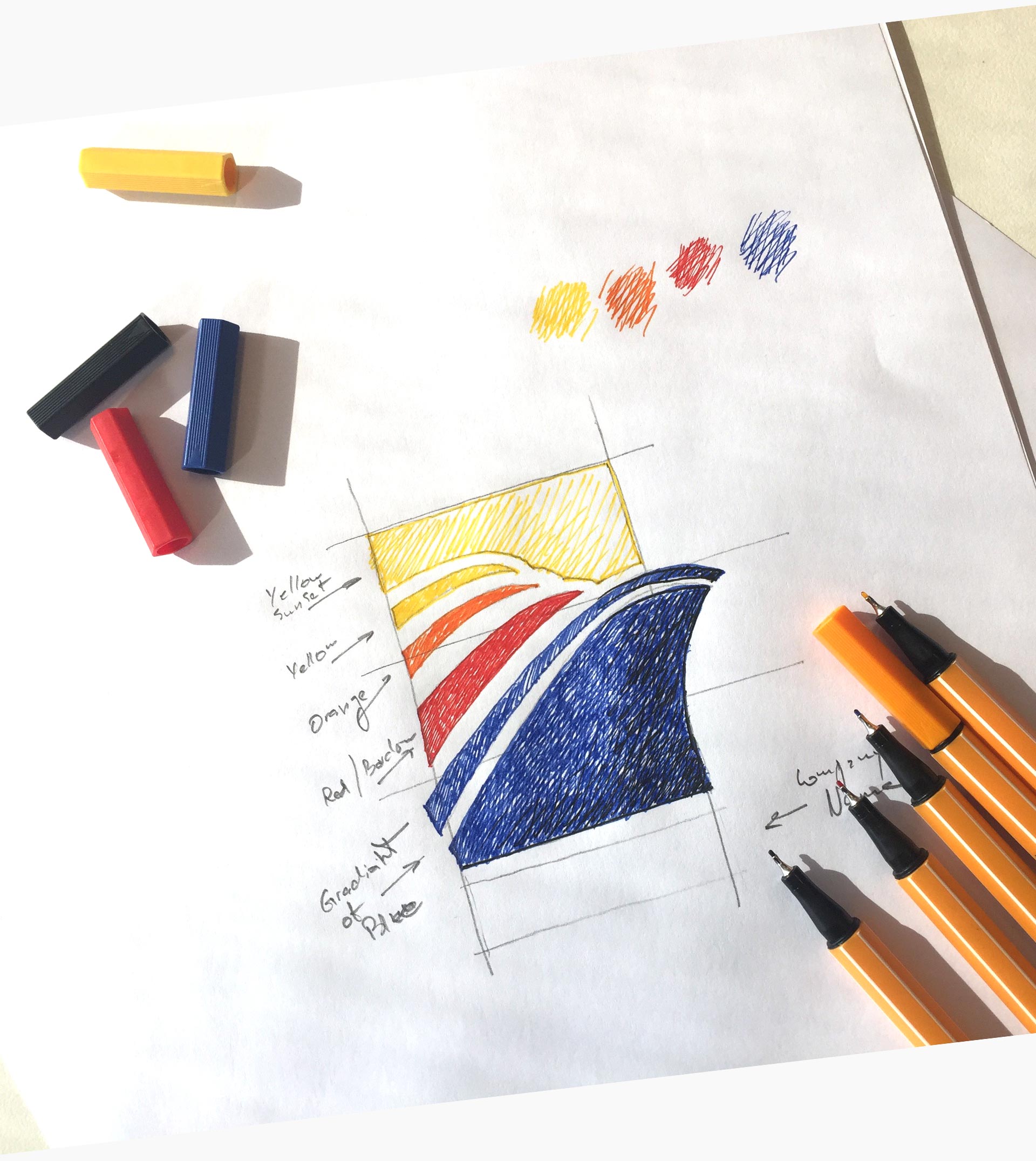 עיצוב לוגו - תהליך בחירת צבעים